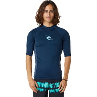 Mens Waves UPF Performance Short Sleeve Rash Vest